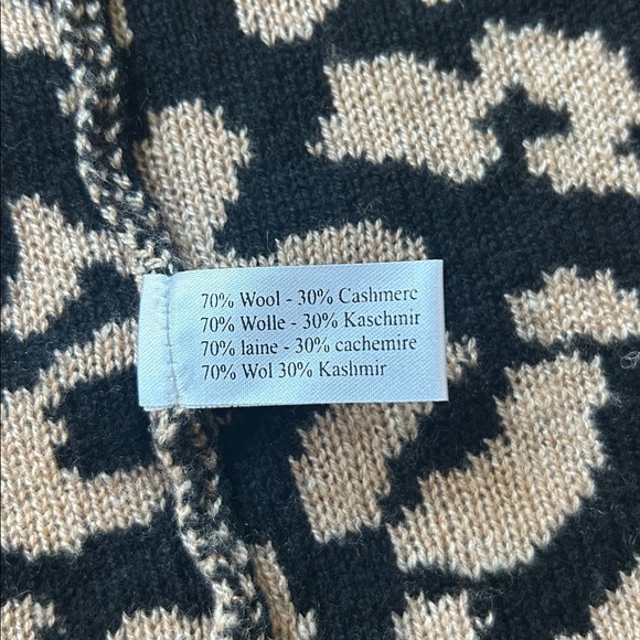 Orwell + Austen- Leopard Print long Cardigan with Rainbow Trim - Picture 8 of 10